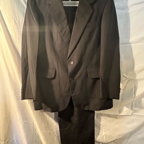 Towncraft men’s pinstripe blue suit set - Picture 2 of 5